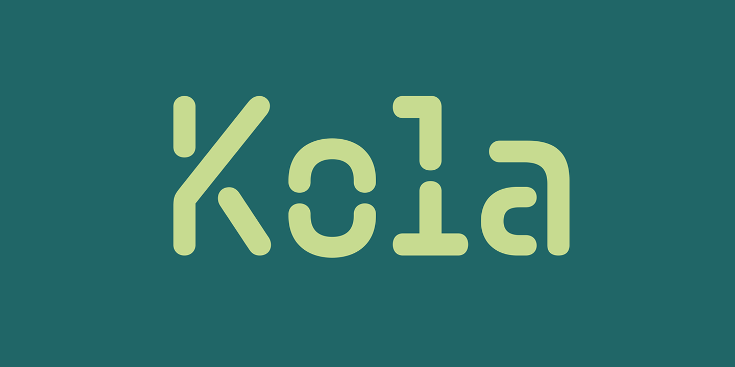 Example font Kola #1